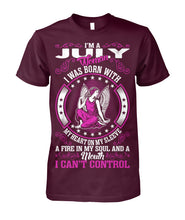 I'm a July woman Unisex Cotton Tee
