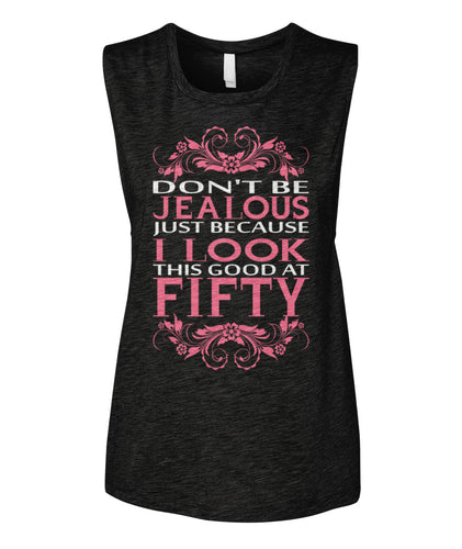 I look this good at fifty Women's Muscle Tank