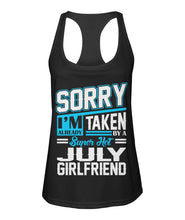 July girlfriend Women's Racerback Sport Tank