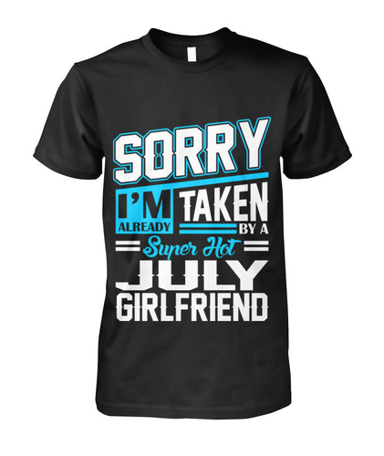 July girlfriend Unisex Cotton Tee