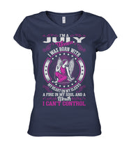 I'm a July woman Women's V-Neck