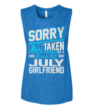 July girlfriend Women's Muscle Tank