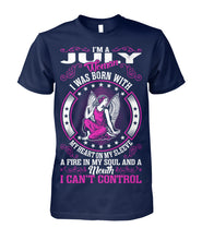 I'm a July woman Unisex Cotton Tee