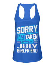 July girlfriend Women's Racerback Sport Tank