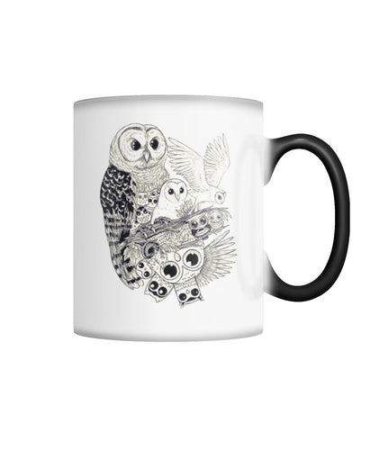 owl black&white