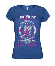 I'm a July woman Women's V-Neck