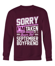 September boyfriend Crew Neck Sweatshirt