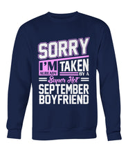 September boyfriend Crew Neck Sweatshirt