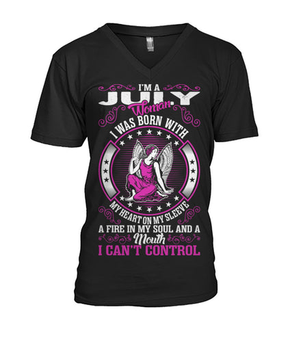 I'm a July woman Mens V-Neck