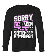 September boyfriend Crew Neck Sweatshirt