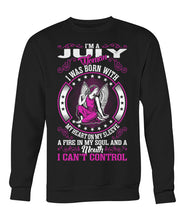 I'm a July woman Crew Neck Sweatshirt