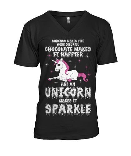 Unicorn Mens V-Neck